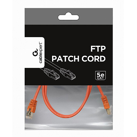 1 m, FTP Patch Cord Red, PP22-1M/R, Cat.5E, Cablexpert, molded strain relief 50u" plugs 1 m, FTP Patch Cord Red, PP22-1M/R, Cat.5E, Cablexpert, molded strain relief 50u" plugs