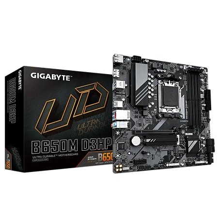 Материнская плата Gigabyte B650M D3HP, AM5, AMD B650, Micro-ATX Материнская плата Gigabyte B650M D3HP, AM5, AMD B650, Micro-ATX