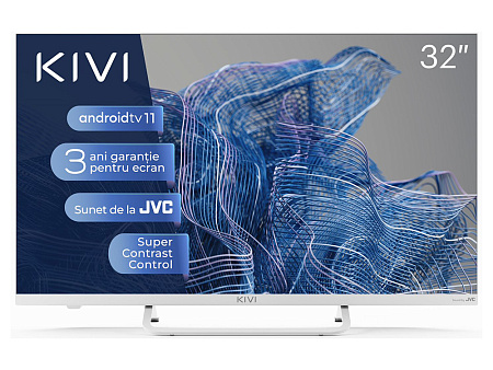 32" LED SMART Телевизор KIVI 32F750NW, 1920x1080 FHD, Android TV, Белый