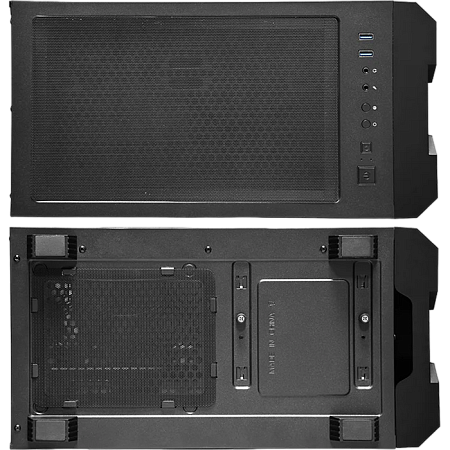 Case ATX Chieftec HUNTER, w/o PSU, 0.5mm, 4x120mm ARGB fans, ARGB Hub, Front Mesh, Tempered Glass, 2