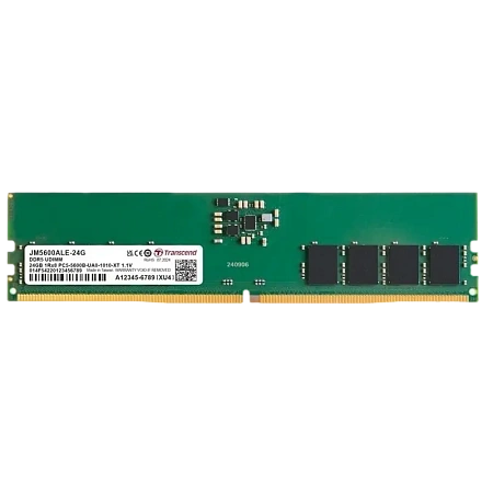 Оперативная память Transcend JetRam, DDR5 SDRAM, 5600 МГц, 24ГБ, JM5600ALE-24G