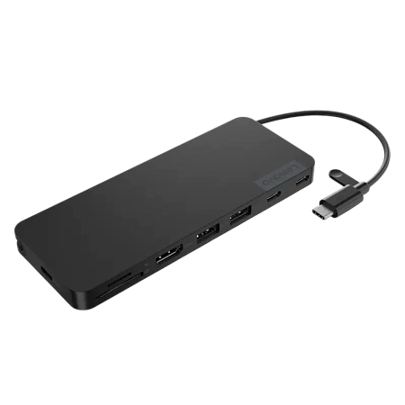 Док-станция Lenovo USB-C Slim Travel Dock, Черный