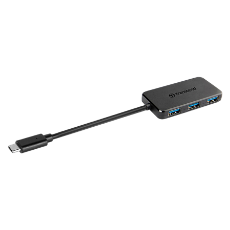 USB Type-C Hub 4-port Transcend "TS-HUB2C" Black (1xUSB Type-C 3.0 to 4xUSB-A 3.0 5Gb/s) USB Type-C Hub 4-port Transcend "TS-HUB2C" Black (1xUSB Type-C 3.0 to 4xUSB-A 3.0 5Gb/s)